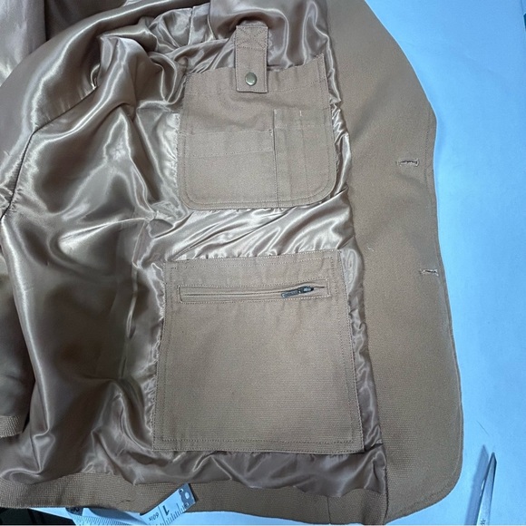 Duluth Trading Co Fire Hose Brown Presentation Canvas Work Jacket - Picture 6 of 12